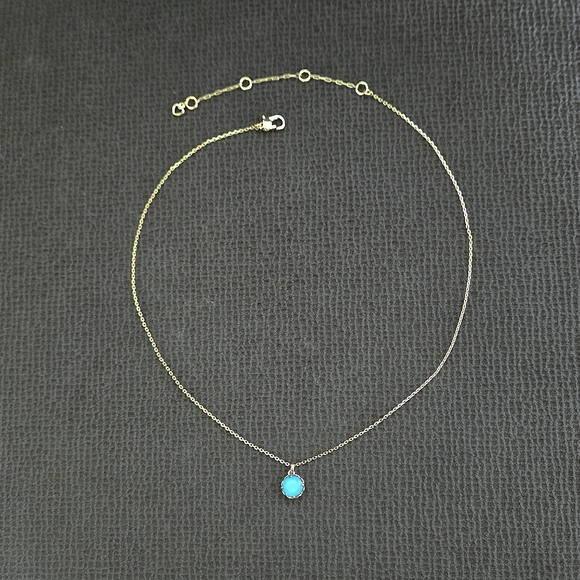 Kate Spade♠️ "That Sparkle" Turquoise🩵 Pendant Necklace - NWT - Picture 13 of 16